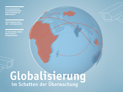 Magazine Cover Artwork globe magazine world