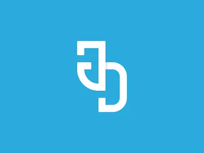 J&D Monogram d graphic design identity j letters logo monogram typography