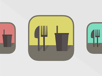 Food & Drink brown drink food fork icon knife muted pastel shadow sketch suppertime utensils