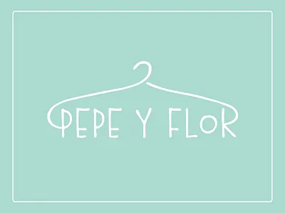 Pepe y Flor logo clothing identity kids logo mothers