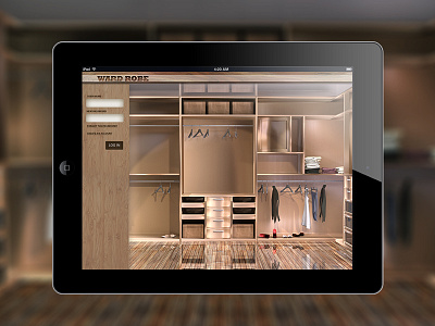 Wardrobe Interface3 3d modeling user interface