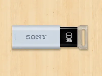 Sony Pocket Bit USB flash drive icon icon photoshop