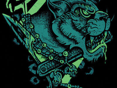 BpInk Panther design eye omaszdesign panther shirt skull tattoo tee