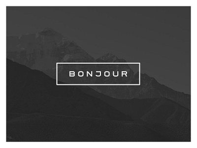 Bonjour Mag bonjour branding grayscale hello identity mag magazine minimalist typography web