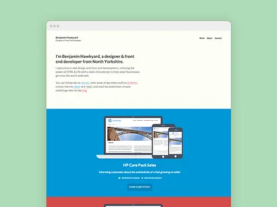 Portfolio Re-Design design portfolio web
