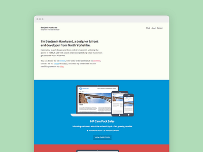 Portfolio Re-Design design portfolio web