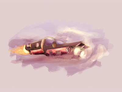 Cruiser cruiser digital doodle illustration painting photoshop ship space spaceship wacom