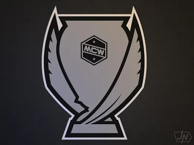 MCW Cup Trophy branding gamera godzilla identity illustrator king kong logo mcw monster championship wrestling monster wrestling ultraman wrestling