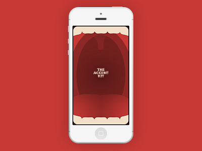 Fun Splash Screen app colour colourful fun illustration iphone mouth red splash screen tongue