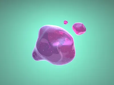 Morph 3d blend shape jelly light maya morphing pink purple render