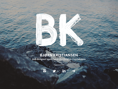 Personal site 2014 big type portfolio