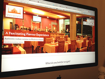 Taj Mahal Indian Restaurant Website clean flat indian red responsive site skeuomorphism website