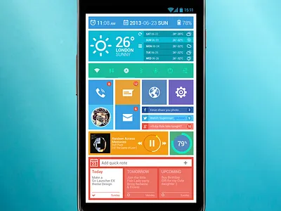 Anwp 8 Concept android design icon ui weather widget wp8