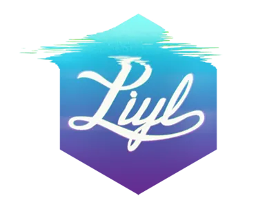Liyl Logo V2 80s animation glitch liyl logo retro script test