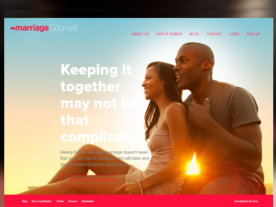 MarriageCounsel.ng flat design ui