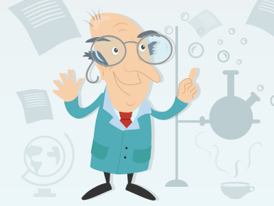 Professor characters design graphics professor vector web