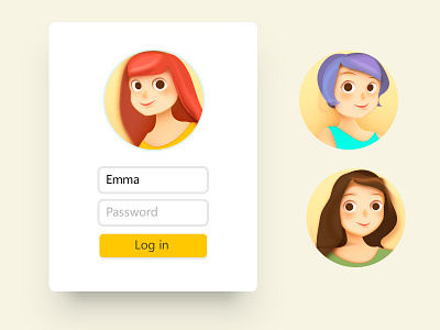 Default Avatar （ Forum） avatar default forum girl illustration interface login lovely photoshop ui user women