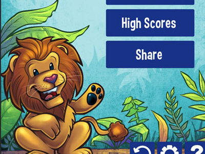Soduku Kids Menu animal app app design character games ipad kids lion mascot sudoku