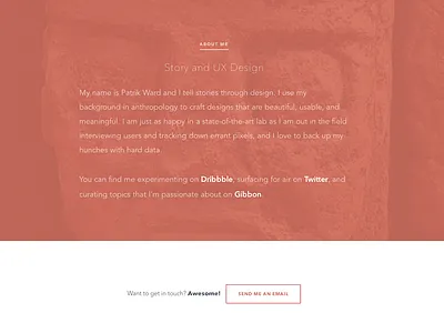 New Year, New Site archaeology personal redesign ux website