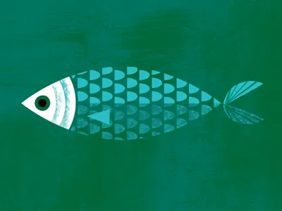 Bangus book fish illustration scales