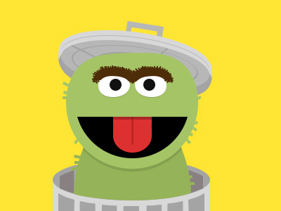 Oscar the Grouch grouch illustration oscar oscar the grouch sesame sesame street street