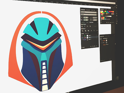 WIP Cylon battlestar character cylon fanart galactica illustration
