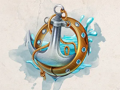 Anchor anchor art game icon slot