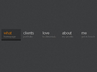 Portfolio Site Navigation ia navigation