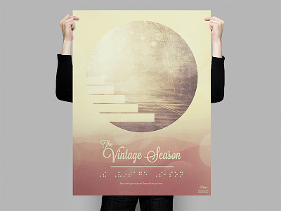 The Vintage Season Braille Poster design poster the vintage season vintage