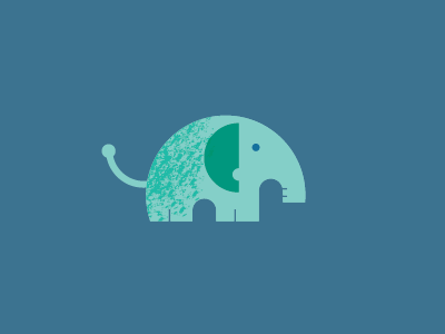 elephant animal elephant illustration logo mark simple texture