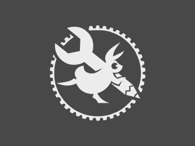 Doctor Rabbit Logo design doctor gear logo rabbit running work wrench