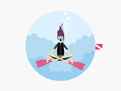 Dive & Peace diver meditation peace scuba sea underwater