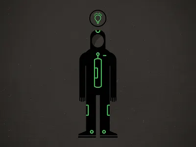 Artificial Intelligence - 2 ai droid future glow glow in the dark illustration robot technology vector
