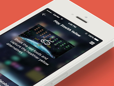 iOS7 app, game screen app game ios secret ux