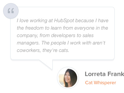 Testimonials design hubspot interface meow meow testimonials ui ui design web design