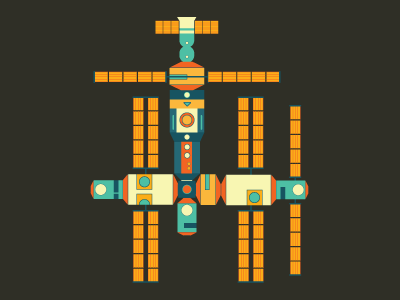 Mir moon has landed nasa outer space space space craft spacecraft vector