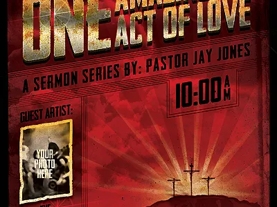 Vintage Church Service Flyer Template church cross dove flyer retro sky template universe vintage