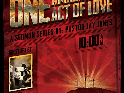 Vintage Church Service Flyer Template church cross dove flyer retro sky template universe vintage