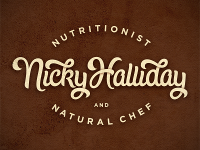 Nicky Halliday Identity 5 hand lettering typography