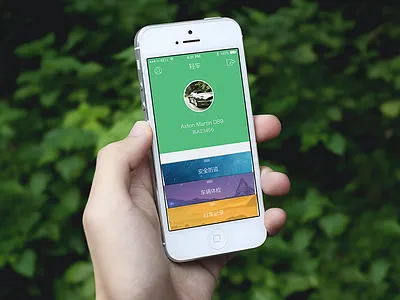 Tab page app auto car card ios7 iphone profile safari safri ui
