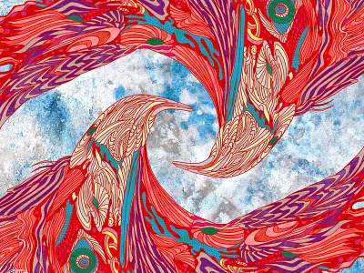 Paradise Bird Spice bird clouds colourful eagle fashion paradise spring summer