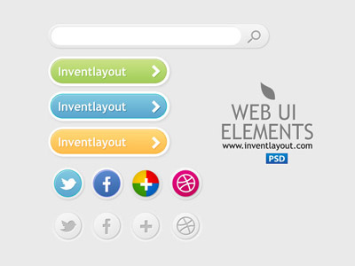 Web Ui Elements ai free icons latest line art psd style vector