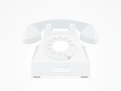 Flat Phone flat flat design phone telephone white