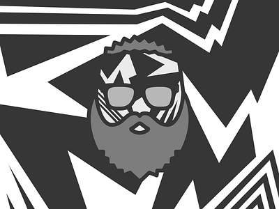 Me in Dazzle beard camo dazzle icon mimimi pictogram simple sunglasses