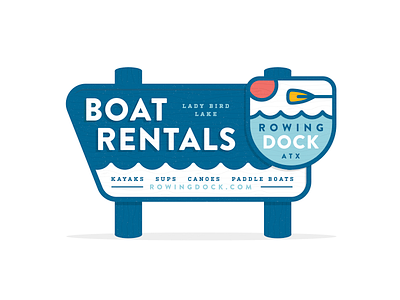 Boat Rentals austin canoe dock kayak paddle boat rowing sign texas wood