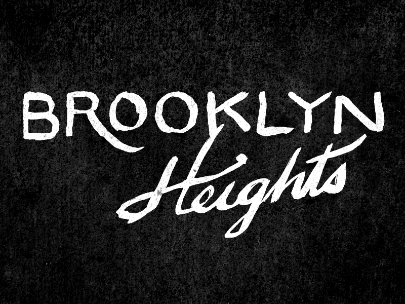 Brooklyn Lettering (GIF) black brooklyn lettering neighborhoods typography white