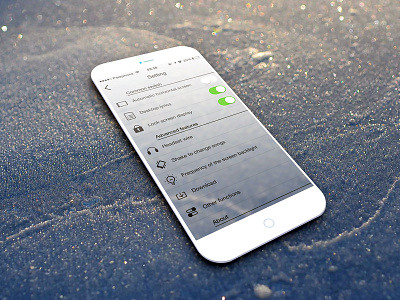 Setting ae dribbble gif gui icon interface ios7 iphone photoshop ui weather