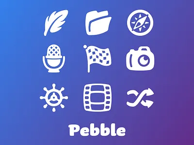 Pebble preview 2 friendly icon pack pebble set