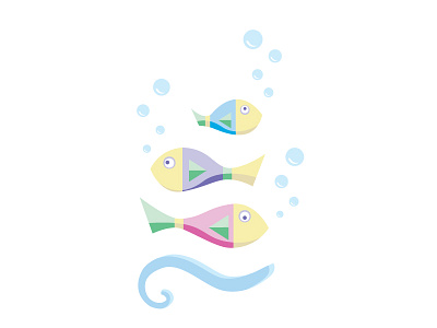 Fish family babyish family fish ocean