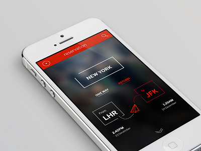 Reservation app iphone mobil ui ux